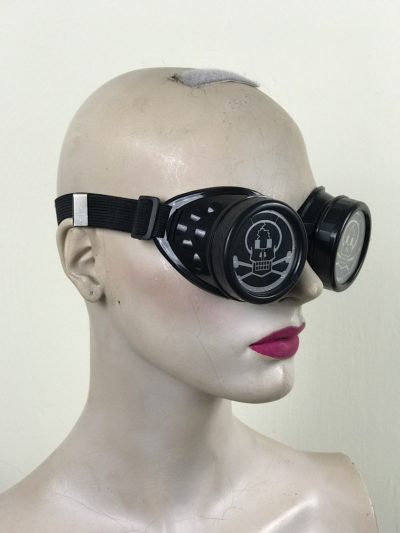 Goth steampunk goggles