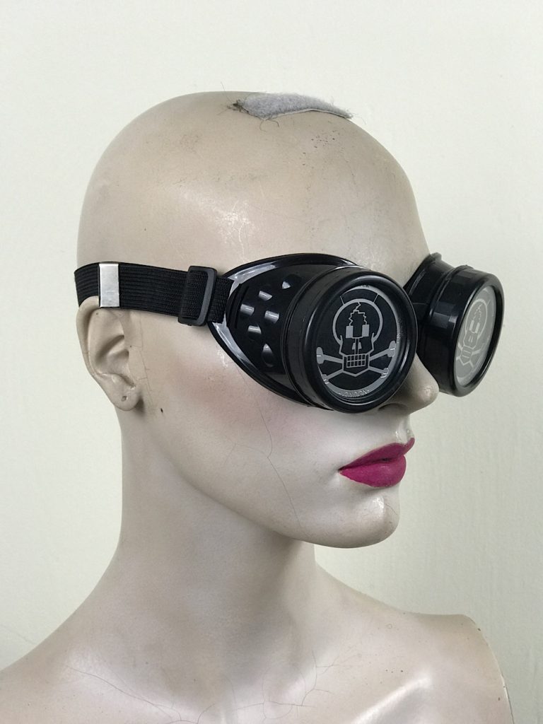 Goth steampunk goggles