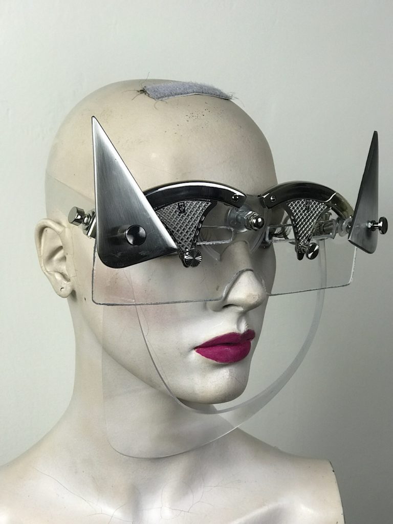 Perspex eye wear mask futuristic modern steampunk Hi Tek - Image 2