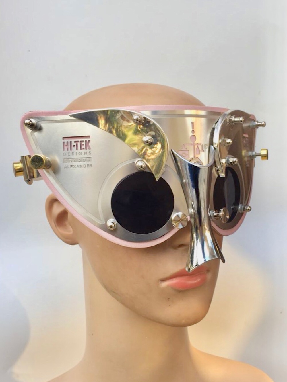 Glassesメガネ【希少】Hi-tek design London lady Gaga.
