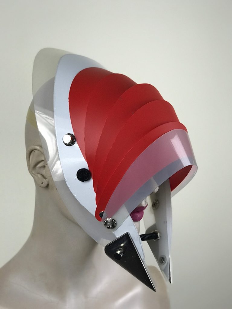Hi Tek Alexander handmade futuristic modern futuristic, sci fi ,steampunk  unusual party eyewear mask hat - Image 2