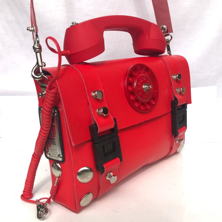 red statement bag