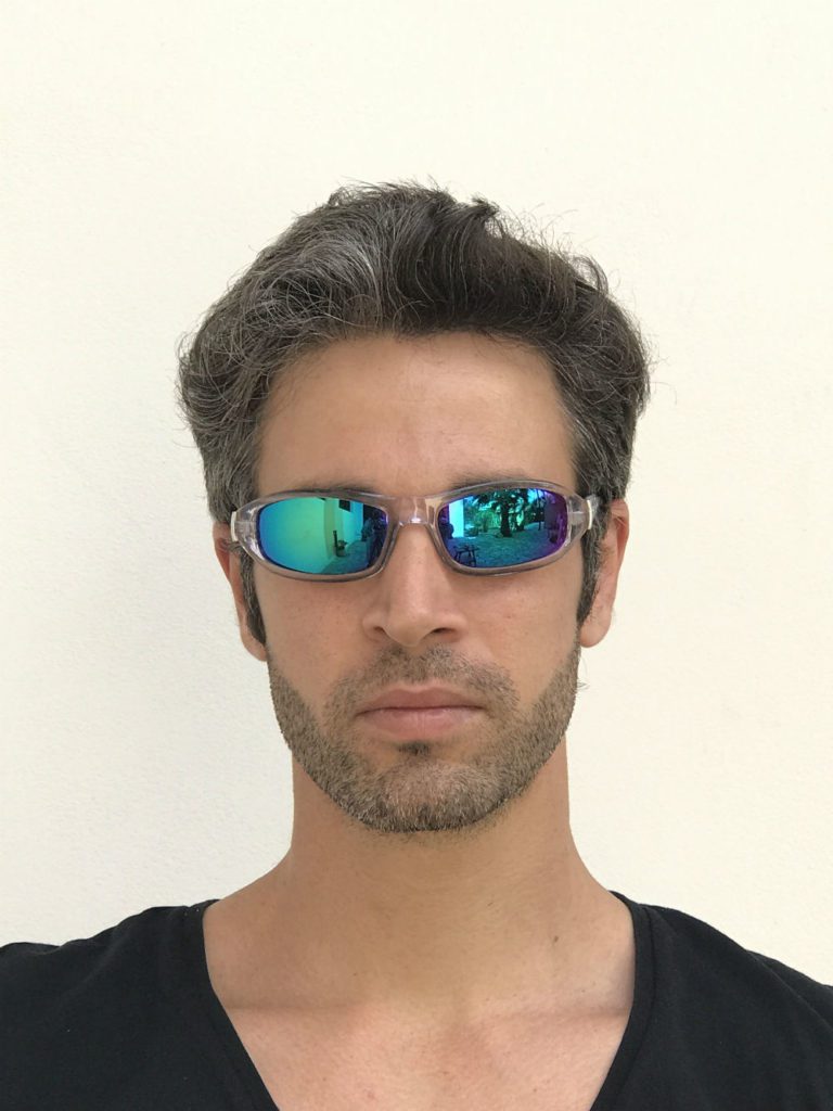clear goggle sunglasses
