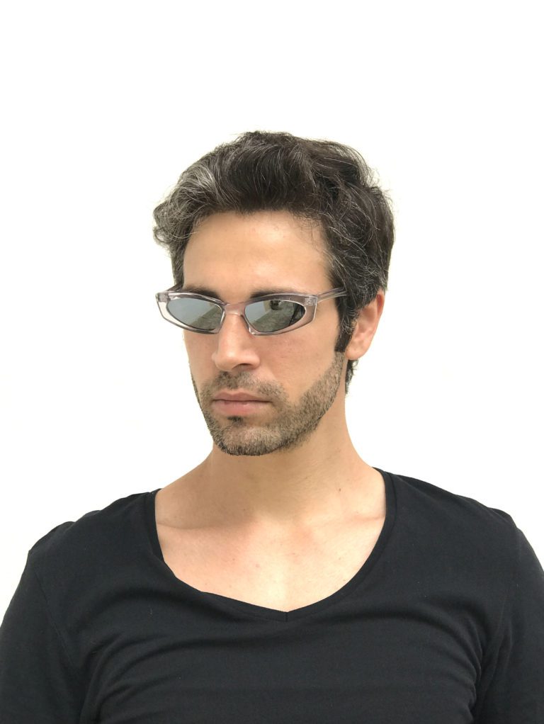 rectangle clear sunglasses mirror lens