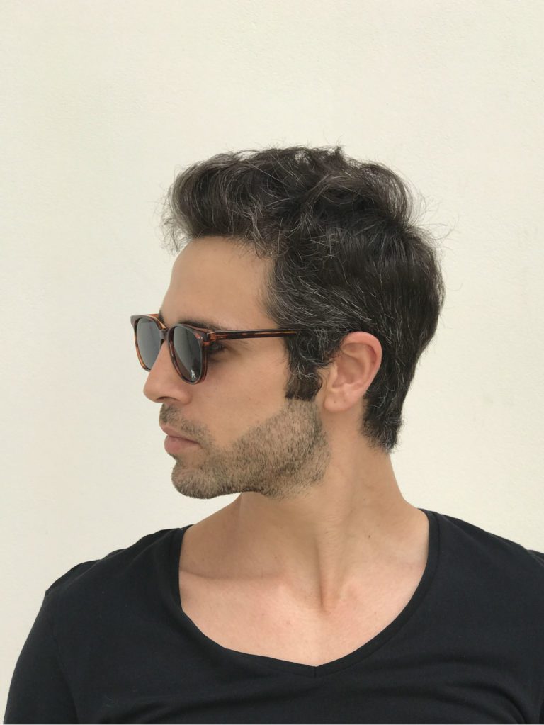 rectangle tortoise retro sunglasses HT-9133 - Image 3