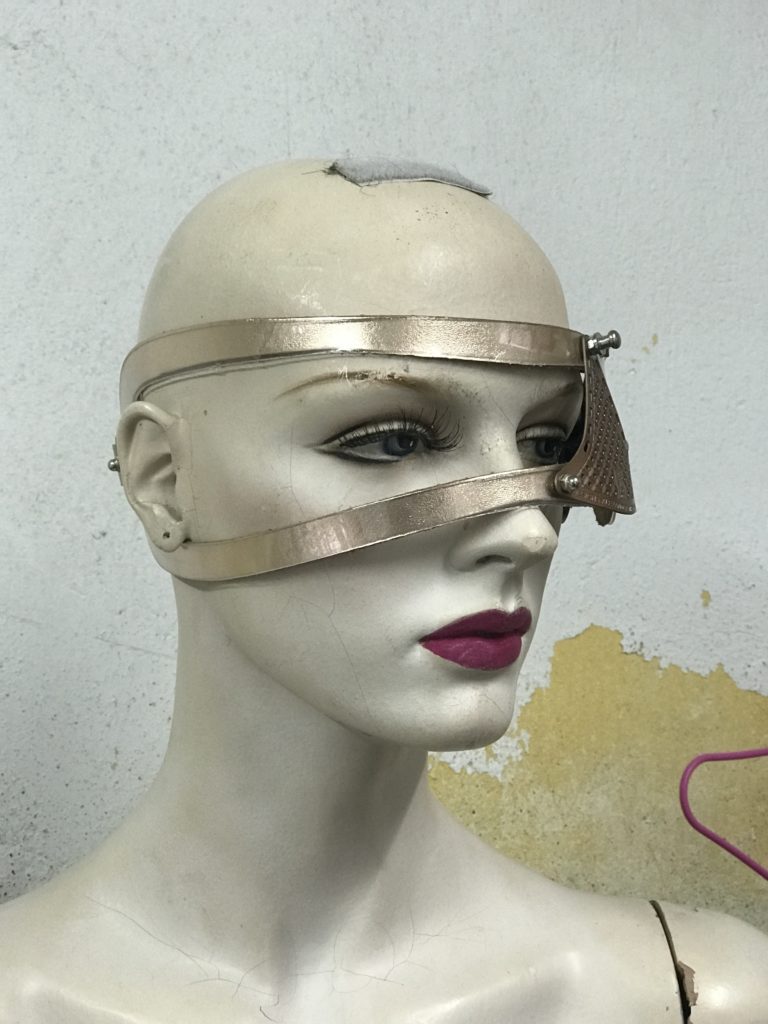 Steampunk costume eyewear eye patch accessory cosplay  rose gold - Image 2