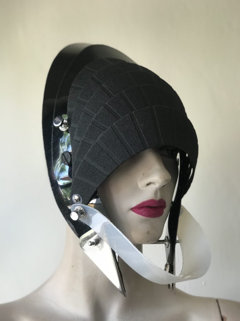 Unusual  design in head wear, futuristic helmet - Image 3