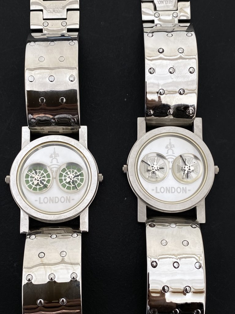 post modern vintage wrist watch Hi Tek Alexander Double Time Glow